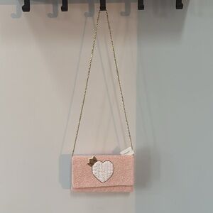 Beaded Heart Crossbody